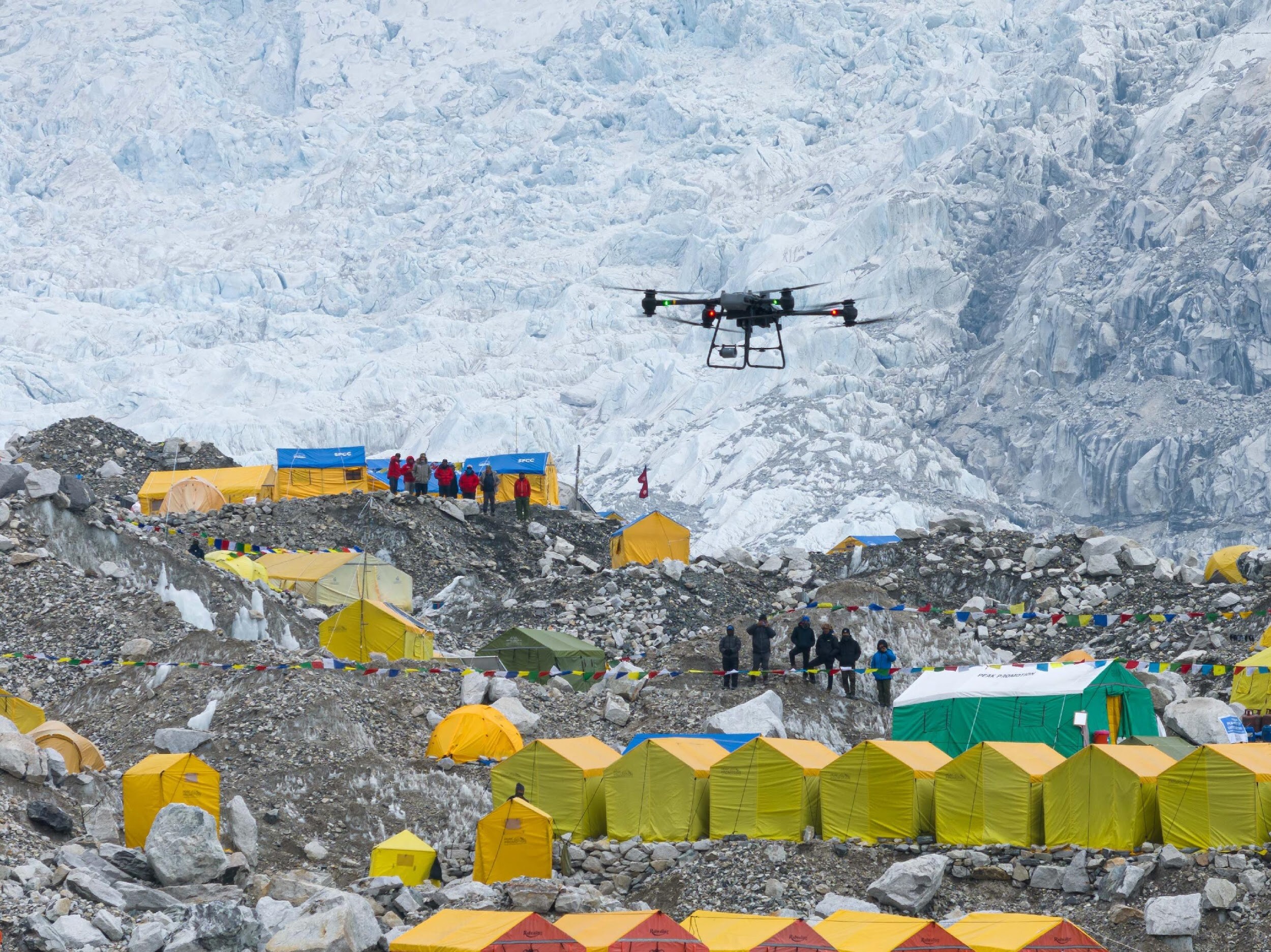 World’s First DJI Drone Supply on Everest