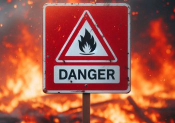 creative fire danger sign