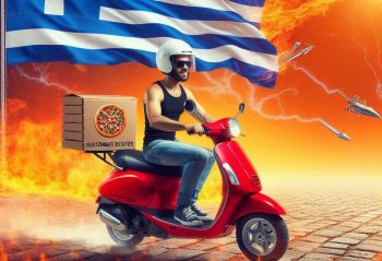 greek delivery driver