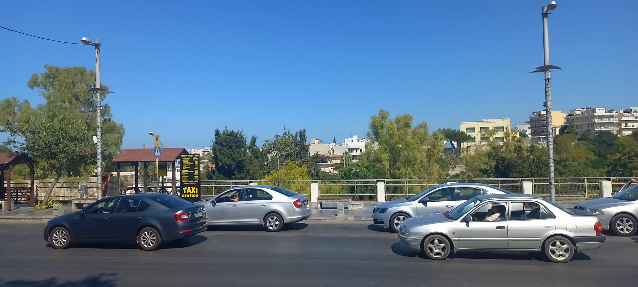 Taxi drivers strike in Heraklion